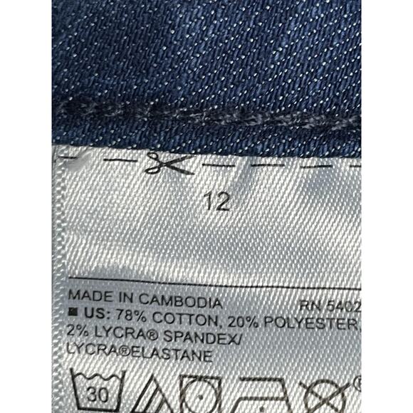 Old Navy Jeans Womens 12 Blue Super Skinny Medium Wash Stretch Denim Pockets - Picture 11 of 13